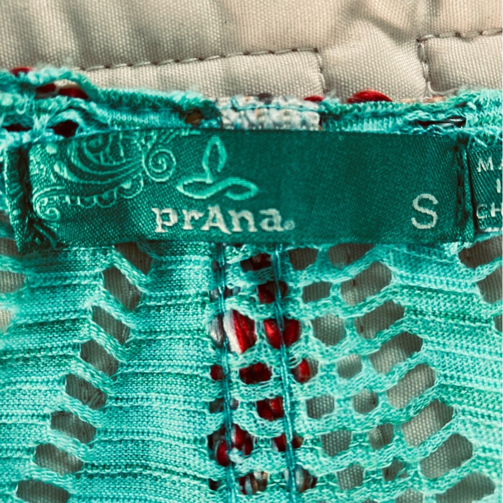 Prana Seabrooke‎ Tunic Swimwear Fringe Mesh Cover Up Caftan Aqua Teal (Size S) - Picture 9 of 13